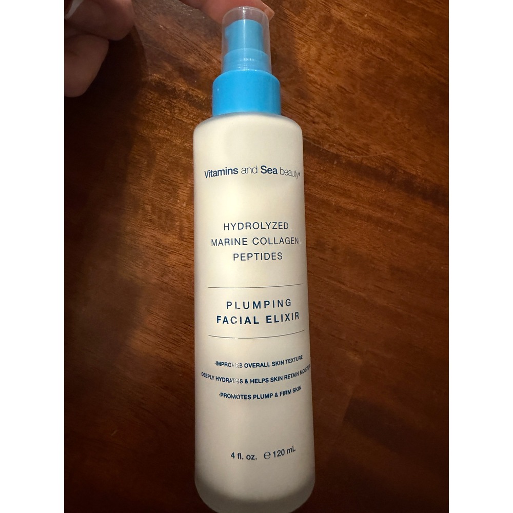 Vitamins and Sea Beauty Marine Collagen Peptides Plumping Facial Elixir 4oz